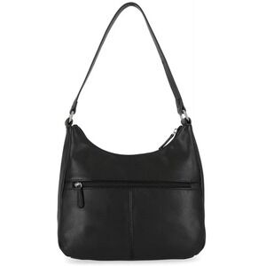 Giani Bernini Black Leather Shoulder Bag Handbag‎ Zip Pocket Purse